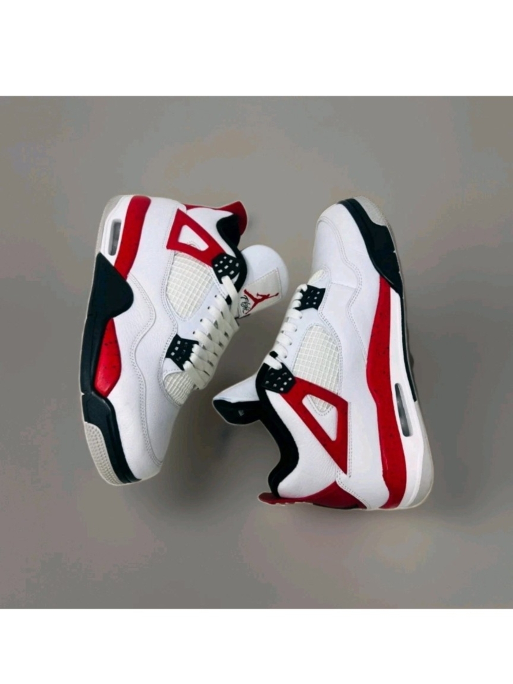 Jordan 4 IV Retro Red Cement White Black DH6927-161 Men's 9.5 Og All - Picture 3 of 14